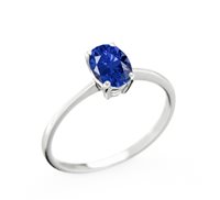 Anello Gazzola Gioielli Donna in Oro bianco Zaffiro 1.48 Ct GI-AN-2758G-2-1-13-Z-OV-T8X6 - GI-AN-2758G-2-1-13-Z-OV-T8X6
